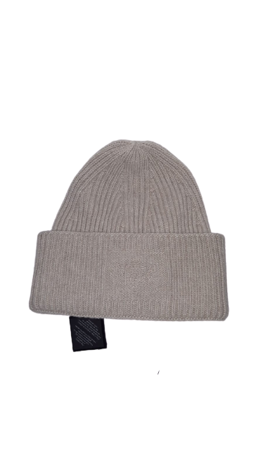 Cappello da Uomo TIRABASSO - Lana & Kashmir - Grigio Con Logo 80TRB025462