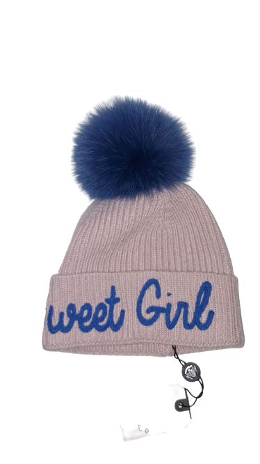 Cappello Pon Pon Donna TIRABASSO - Rosa Blu - 80TRB024573