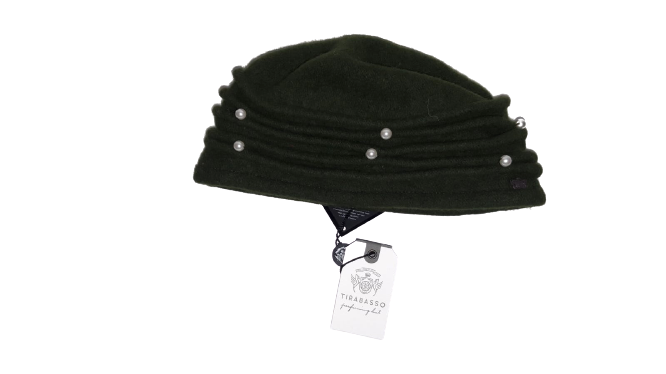 Cappello da Donna TIRABASSO - Lana & Kashmir - Rosa / Verde