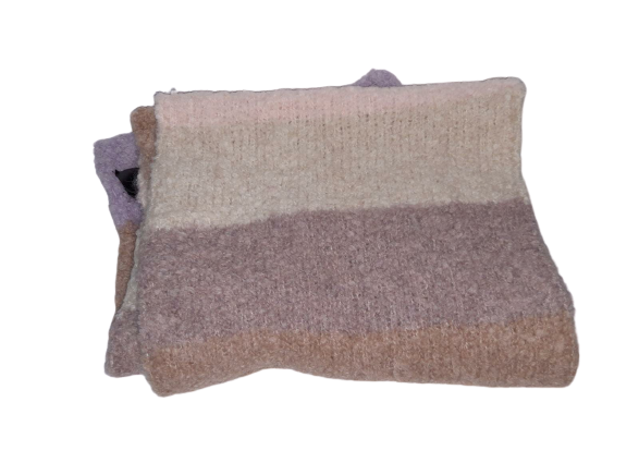 Sciarpa Grande da Donna TIRABASSO - Woman Scarf - Rosa/Marrone/Viola - 80TRB024612