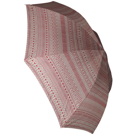 Ombrello Grande C-COLLECTION - UV PROTECTION 50 Umbrella - Rosso Bianco