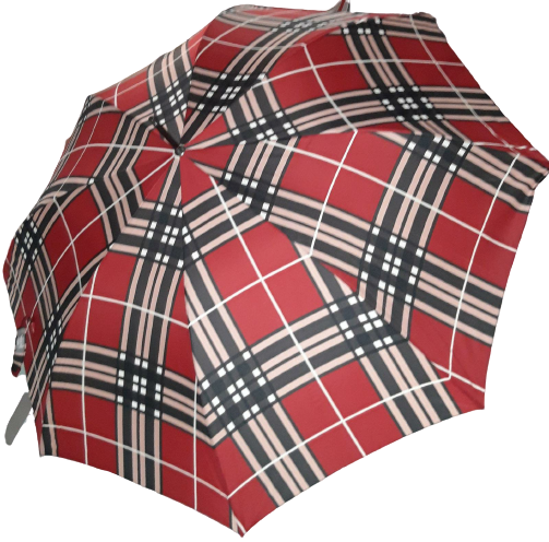 Ombrello Grande HAPPY RAIN - Rainy Rosso Nero - 30024