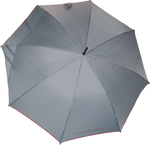 Ombrello Grande Unisex UNITED COLORS OF BENETTON- Umbrella - Grigio Arancio 56044