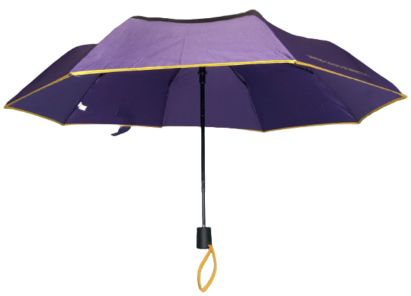 Ombrello Piccolo Unisex UNITED COLORS OF BENETTON- Umbrella - Viola e Striscia gialla 56239