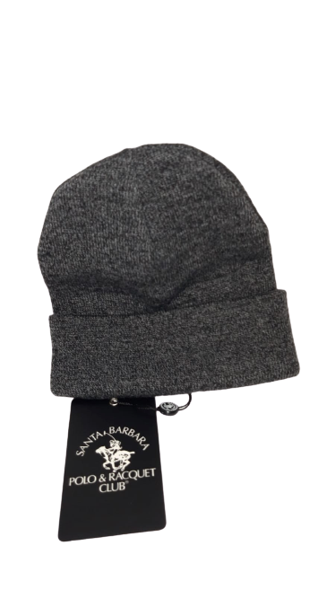 Berretto Invernale da Uomo SANTA BARBARA POLO & RAQUET CLUB - Winter Cap Men - Grigio SB19W405