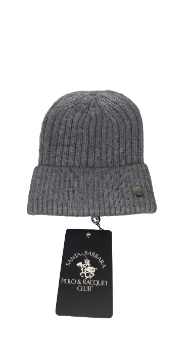 Berretto Invernale da Uomo SANTA BARBARA POLO & RACQUET CLUB - Winter Cap Men - Grigio SB19W405