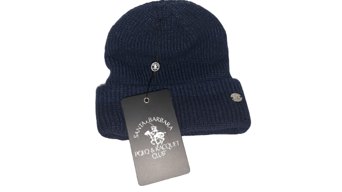 Berretto Invernale Uomo SANTA BARBARA POLO & RACQUET CLUB - Winter Cap Men - Nero / Blu