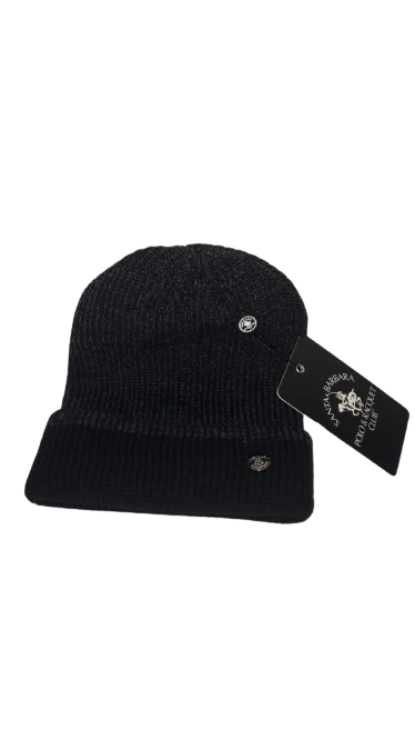 Berretto Invernale Uomo SANTA BARBARA POLO & RACQUET CLUB - Winter Cap Men - Nero / Blu