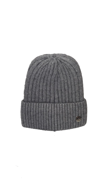 Berretto Invernale Uomo SANTA BARBARA POLO & RAQUET CLUB - Winter Cap Men - Nero / Grigio SB19W405