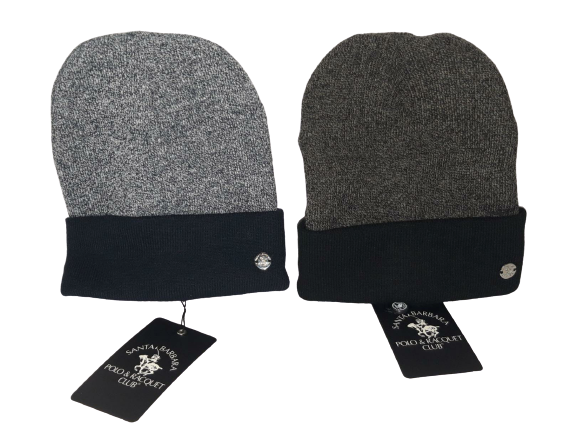 Berretto Invernale Uomo SANTA BARBARA POLO & RACQUET CLUB - Winter Cap Men - Blu / Grigio
