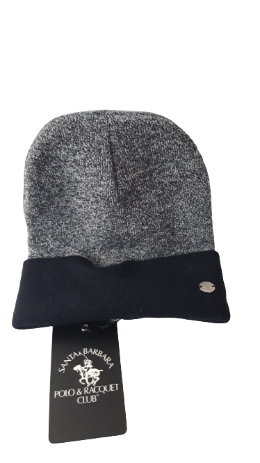 Berretto Invernale Uomo SANTA BARBARA POLO & RACQUET CLUB - Winter Cap Men - Blu / Grigio