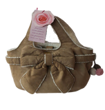 Borsa Shopping Pelliccia per Donna CAMOMILLA - Leather Shopping Bag Woman - Marrone 12903LB