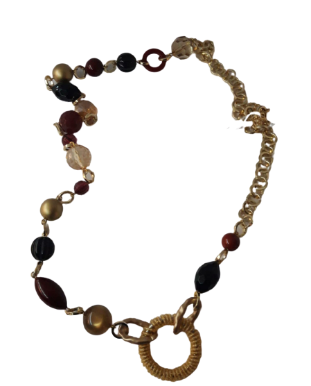 Collana di Catene + Pietre & Resina con Ciondolo  BYBA BIJOUX - Chain necklace with Pendant