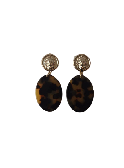 Cerchietto Orecchini in Resina  BYBA BIJOUX  - Marrone