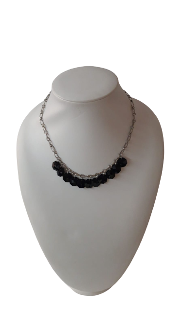 Collana di Catene Argento + Con Ciondolo Pietre Swarovsky colorati BYBA BIJOUX - Silver Chain Necklace with Swarovsky colorful stone