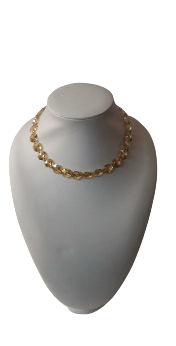 Collana di Argento + Con Pietre Swarovsky colorati BYBA BIJOUX - Silver Necklace with Swarovsky colorful stone - Nero , Giallo