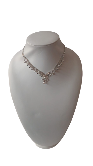 Collana in Strass Swarovsky GEMIR - Silver Necklace Swarovsky Strass