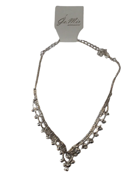 Collana in Strass Swarovsky GEMIR - Silver Necklace Swarovsky Strass