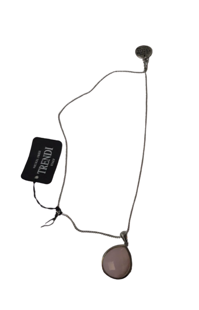 Girocollo con Strass & Ciondolo in Rosa GEMIR - Necklace Pink Strass Pendant