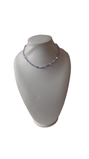 Girocollo con Swarovsky SWAROVSKI COMPONENTS - Necklace Swarovsky - Viola / Giallo