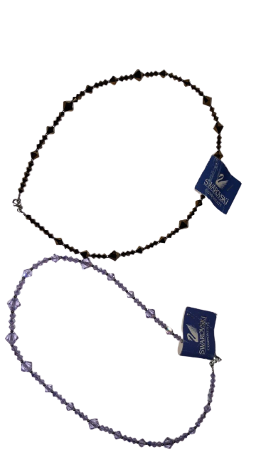 Girocollo con Swarovsky SWAROVSKI COMPONENTS - Necklace Swarovsky - Viola / Giallo