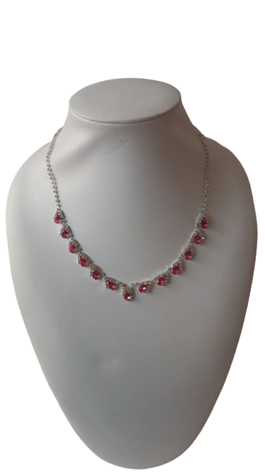 Girocollo Rosa con Swarovsky SWAROVSKI COMPONENTS - Necklace Swarovsky