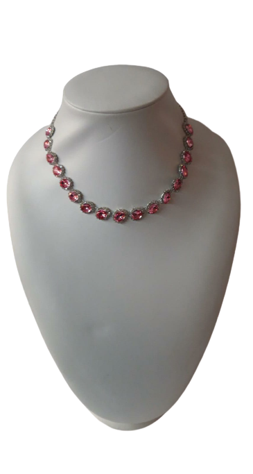 Collana Rosa con Swarovsky SWAROVSKI COMPONENTS - Necklace Swarovsky