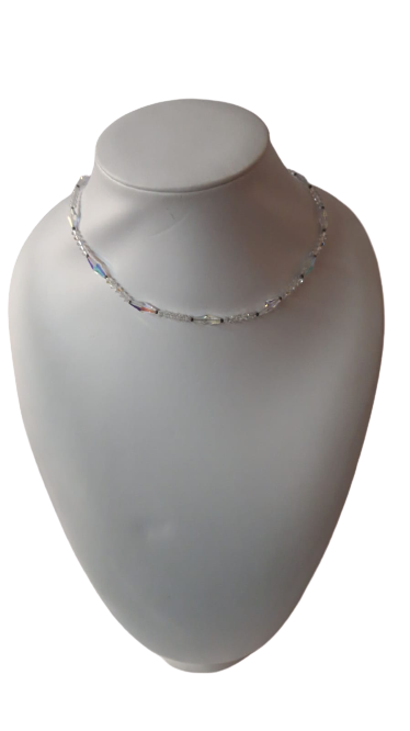 Girocollo Bianco Swarovsky SWAROVSKI COMPONENTS - White Necklace Swarovsky