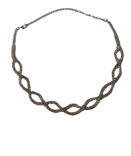 Girocollo Strass Argento Swarovsky GEMIR - Silver Necklace Strass