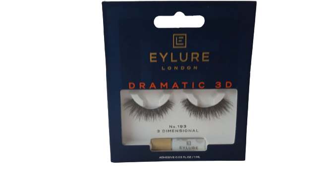 Ciglia Finte EYLURE LONDON DRAMATIC 3D - Fake Eyelashes  Adhesive - 191 / 196