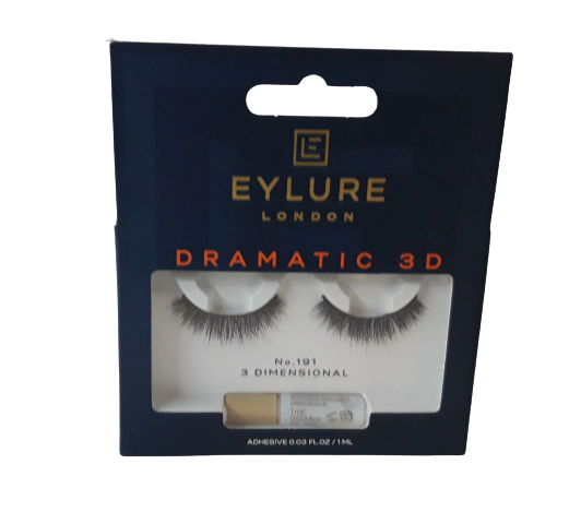 Ciglia Finte EYLURE LONDON DRAMATIC 3D - Fake Eyelashes  Adhesive - 191 / 196