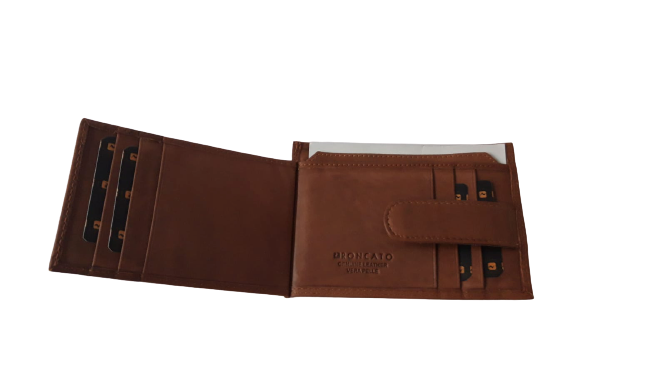 Portafoglio da Uomo RONCATO Pelle - TAN (Marrone Dark Brown) 71