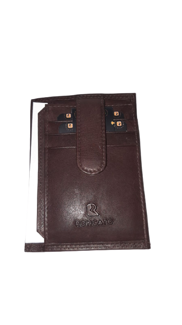 Portafoglio da Uomo RONCATO Pelle - TAN (Marrone Dark Brown) 71