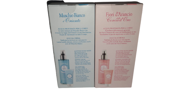 Cofanetto Acqua Profumata & Doccia Crema PERLIER - Shower Cream & Scentend Body Water - 200 ML / 30 ML