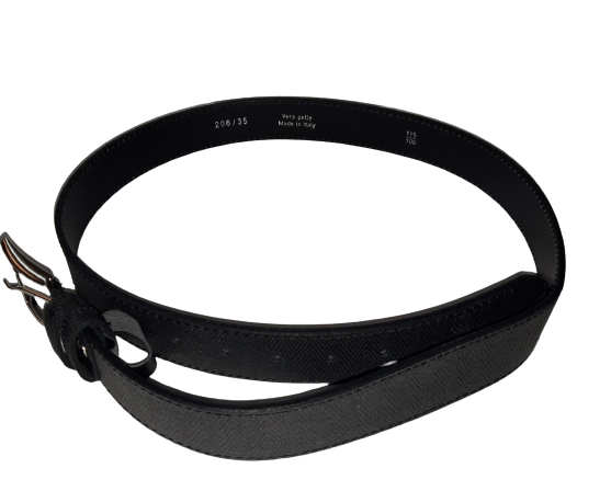 Cintura in Vera pelle MADE IN ITALY - Men's belt - Nero/Black