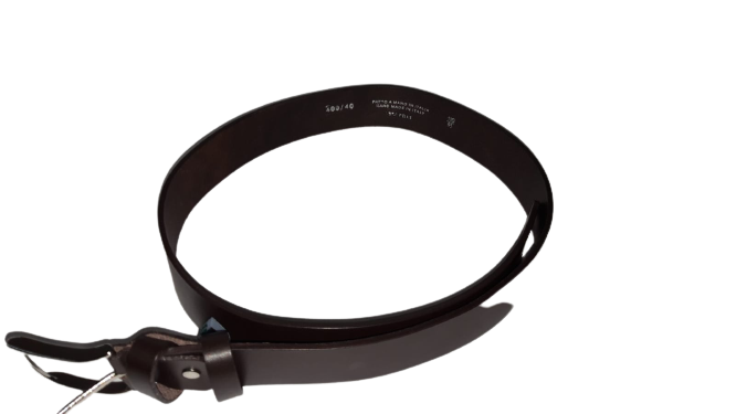 Cintura in Vera pelle MADE IN ITALY - Men's belt - Marrone
