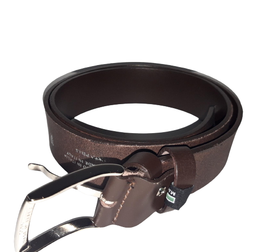 Cintura in Vera pelle MADE IN ITALY - Men's belt - Marrone