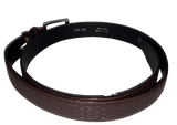 Cintura in Vera pelle MADE IN ITALY - Men's belt - Marrone scuro mattoni