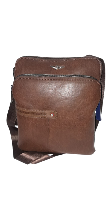 Borsa a Tracolla Uomo AERONAUTICA MILITARE - Nero/ Marrone AM-392