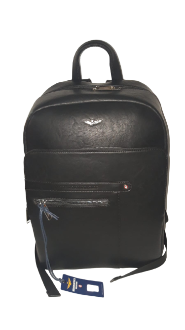 Zaino da Uomo AERONAUTICA MILITARE - Men Bag - Nero/Marrone/ blu AM-395
