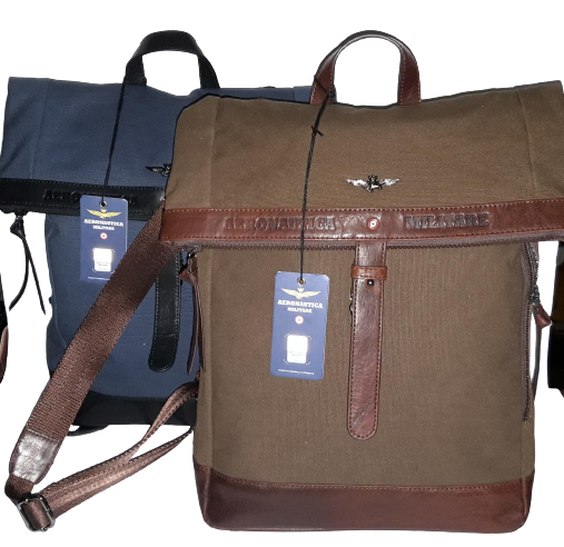 Zaino da Uomo AERONAUTICA MILITARE - Men Bag Verde/Blu AM-382
