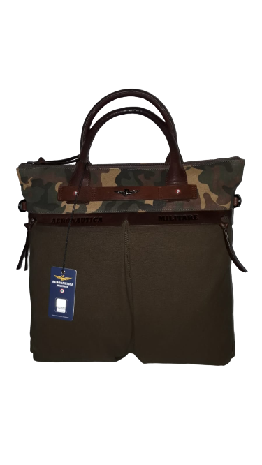 Borsa/Cartella Unisex AERONAUTICA MILITARE - Unisex Bag Blu/Verde AM-383
