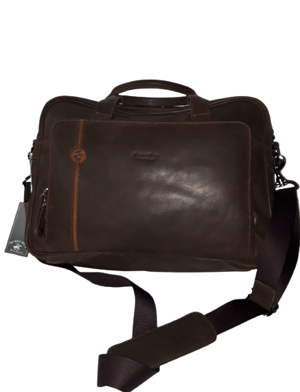 Cartella & Tracolla da Lavoro Uomo BEVERLY HILLS POLO CLUB . Marrone BH-386