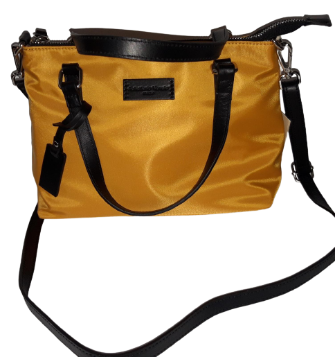 Borsa a Tracolla da Donna PELLETTERIA VENETA - Women purse Giallo Ocra NY006