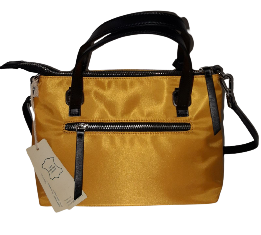 Borsa a Tracolla da Donna PELLETTERIA VENETA - Women purse Giallo Ocra NY006
