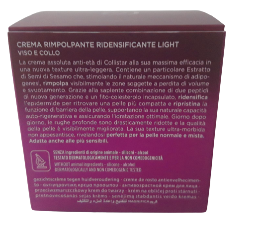 Crema Rimpolpante viso & Collo COLLISTAR -MAGNIFICA LIGHT replumping cream face & neck - 50 ML