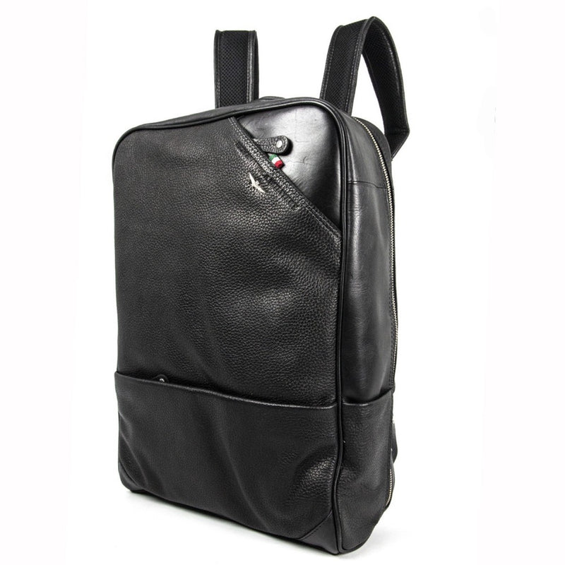 Aeronautica Militare Zaino in vera pelle AM315 Nero