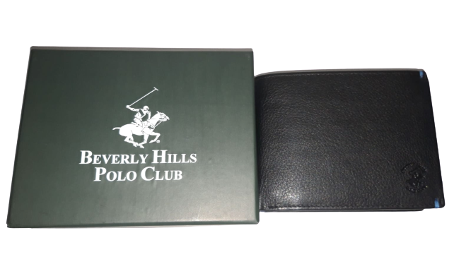 Portafoglio da Uomo BEVERLY HILLS POLO CLUB - Nero/Bluette - blu/grigio BH-1173