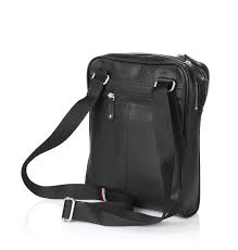 Aeronautica Militare Tracolla Vera pelle Uomo AM311 Nero