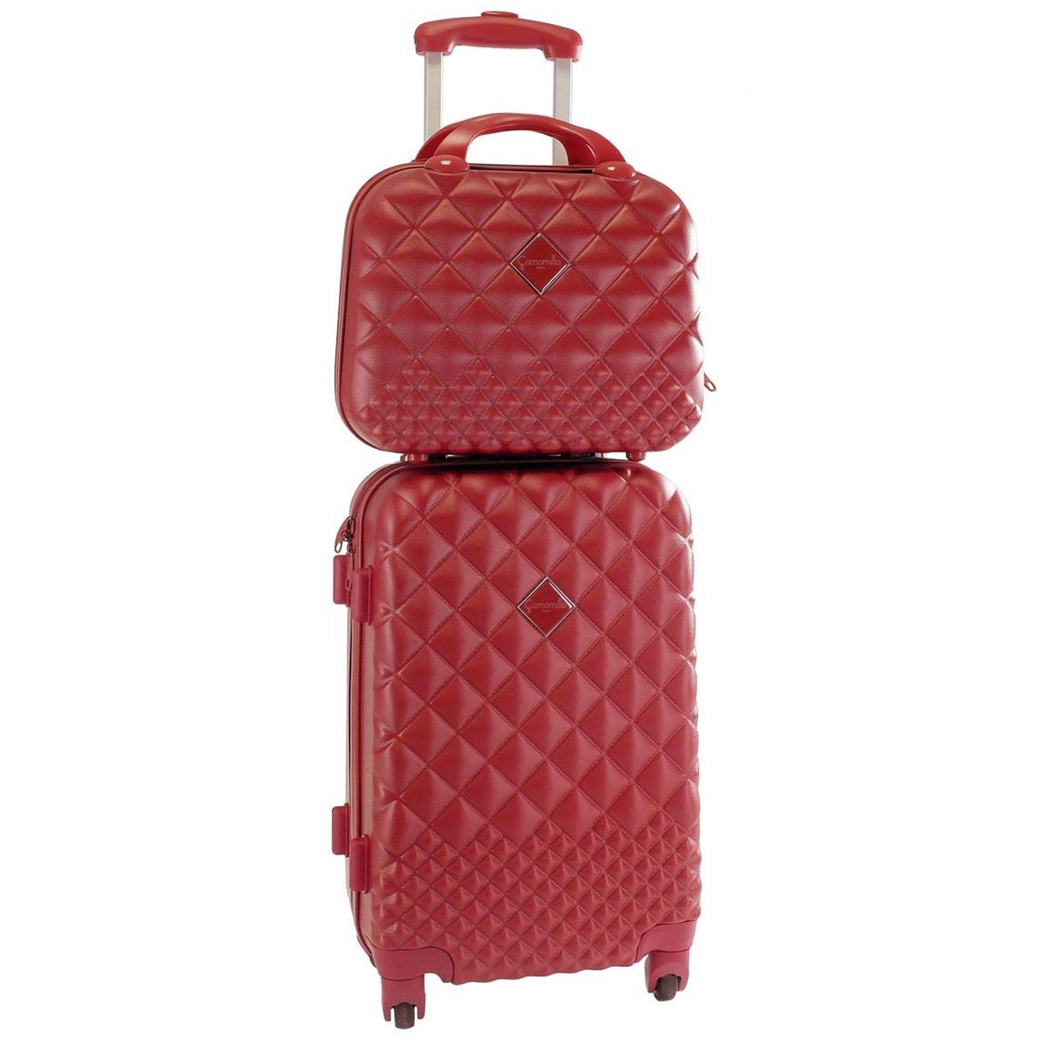 Camomilla Trolley Rigido + Beauty case rosso/ lime/ rosa antico/ oro/ fiori/ azzurro/ pink/ glicine/ silver/ nero